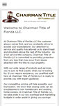 Mobile Screenshot of chairmantitlefl.com